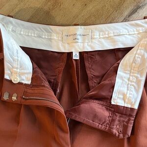 Aritzia burnt orange Women's Trousers with Belt Loops